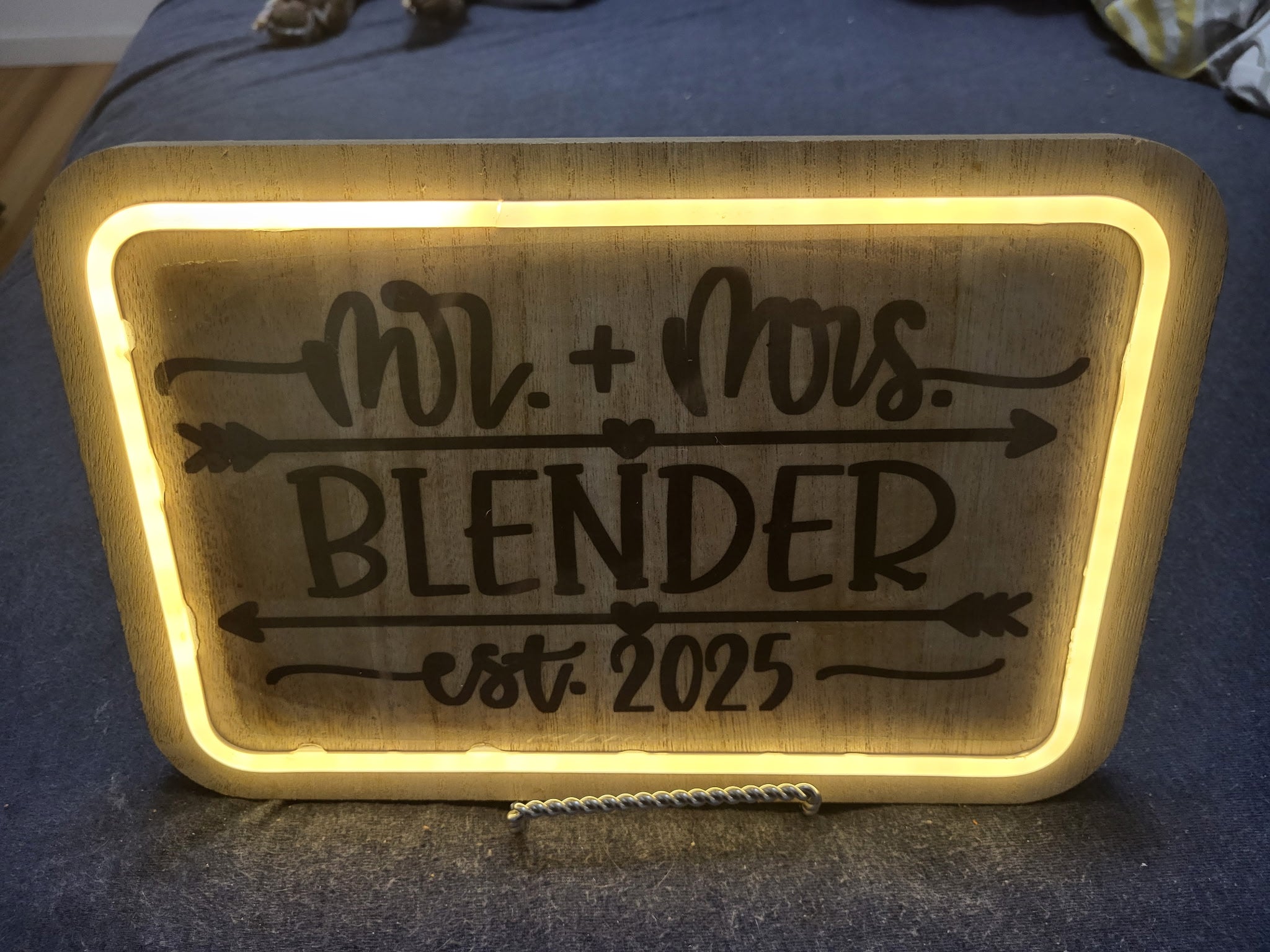 Battery powered sign